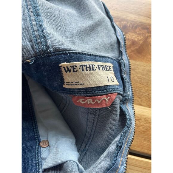 FREE PEOPLE WE THE FREE CRVY DENIM JUMPSUIT - Picture 4 of 7